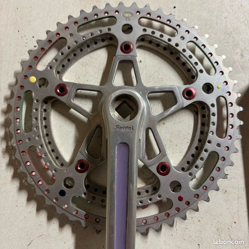 road bike double crankset T.A Specialites made in France 170