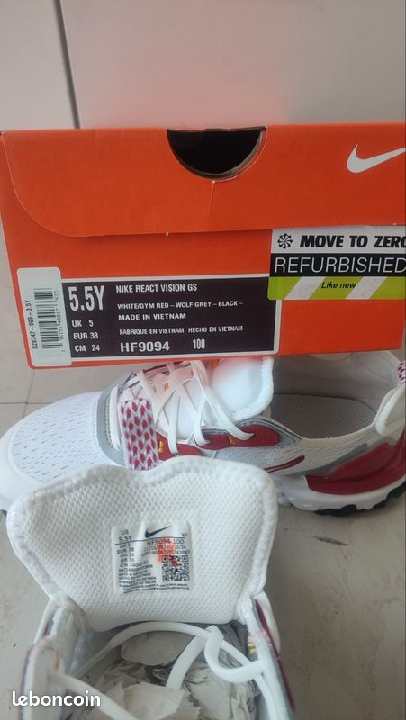 Nike React Vision blanche taille 38 (image 18)