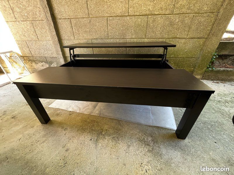 Table salon IKEA type östavall réglable extensible coffre tiroir (image 4)