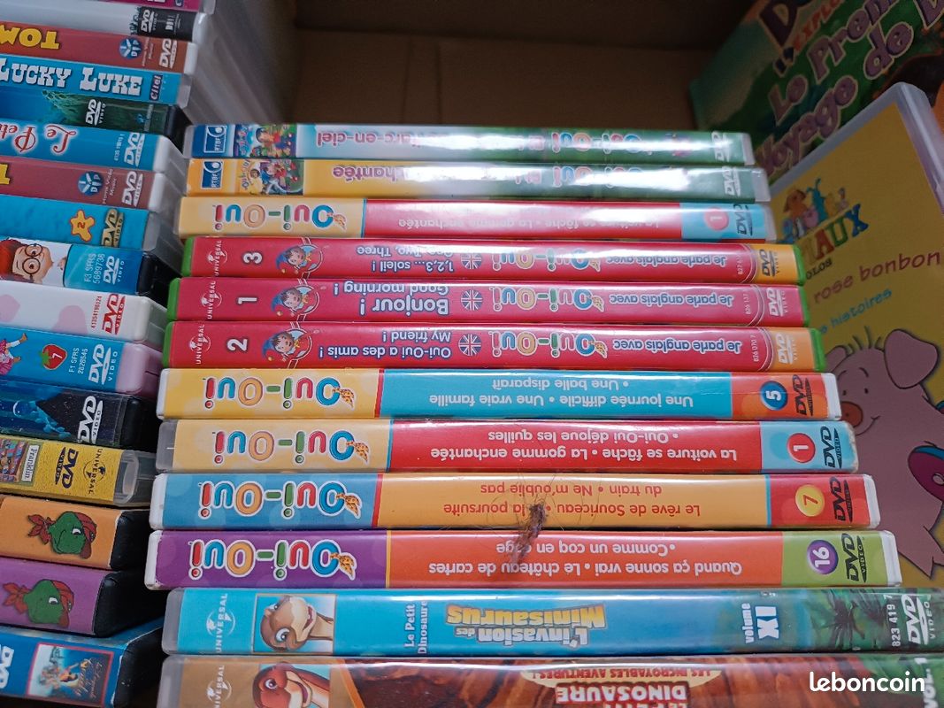 DVD oui oui, dora T'choupi, petit pied, franklin (image 2)