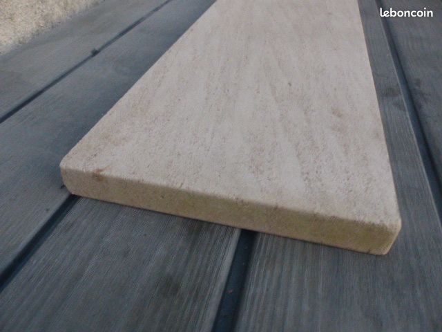 Belle grande dalle / plaque de pierre naturelle (L = 105 cm / épaisseur = 3 cm) (image 5)