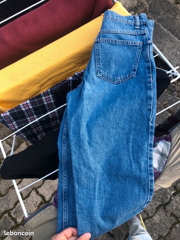 Jean Mango Femme 100% Coton Taille 32-34 Vêtements