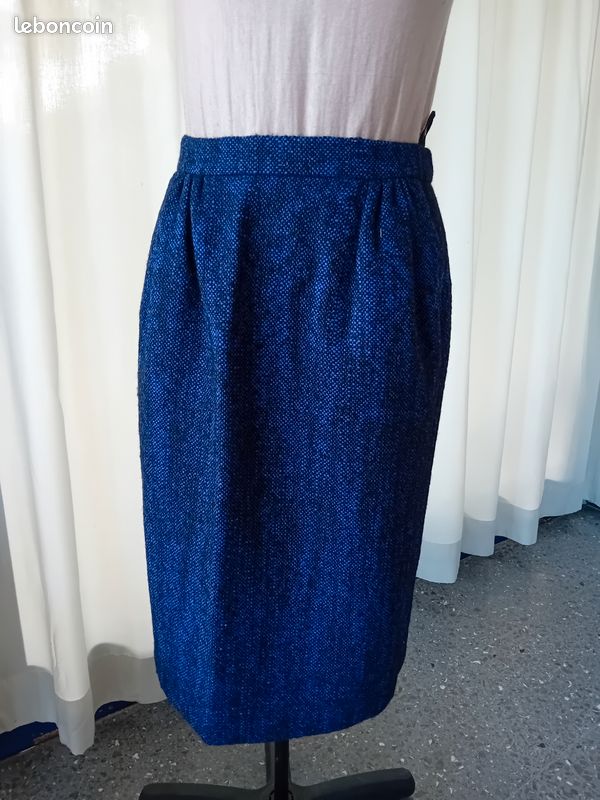 Tailleur Jupe Vintage Pierre BALMAIN - Taille 42 - Rose - Occasion Très Bon état