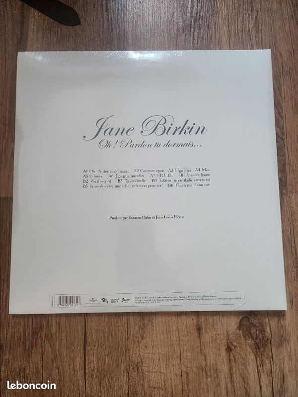 Vinyle Jane Birkin - Oh Pardon tu dormais (image 2)