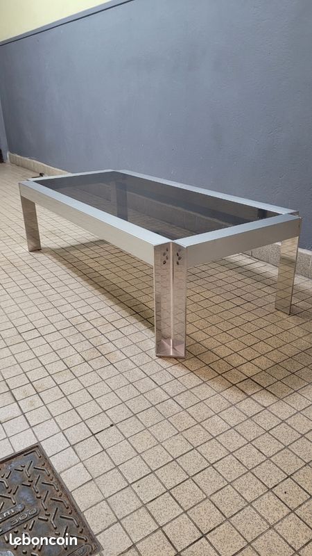 Table basse vintage Georges Frydman (image 1)