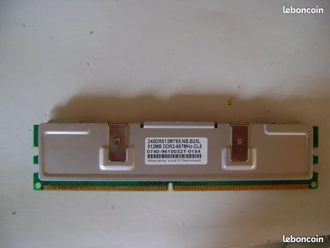 4 barrettes mémoire: 2X 1 Gb et 2X 512 Mb (image 2)