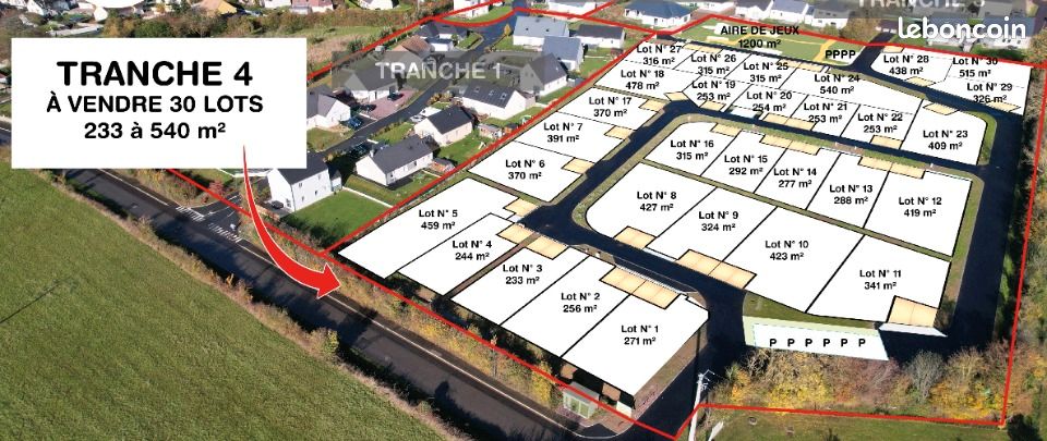 Terrain 315 m² · aux Monts d'Aunay · 39 375 €