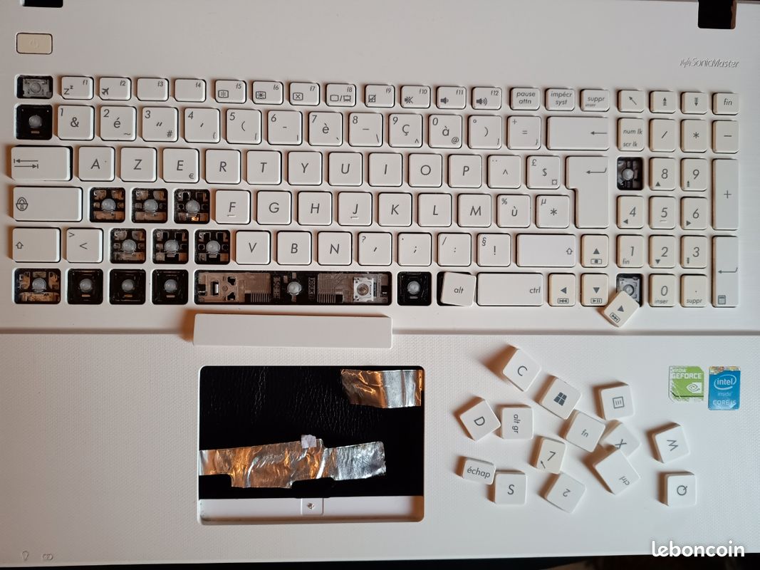 Clavier Et Touchpad Pour ASUS F551C - Plastique Supérieur - Occasion Bon état