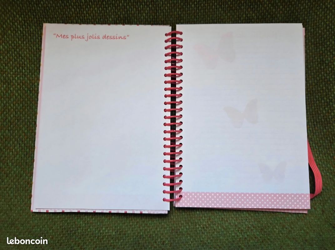 Carnet à spirales rose - Oberthur (image 3)