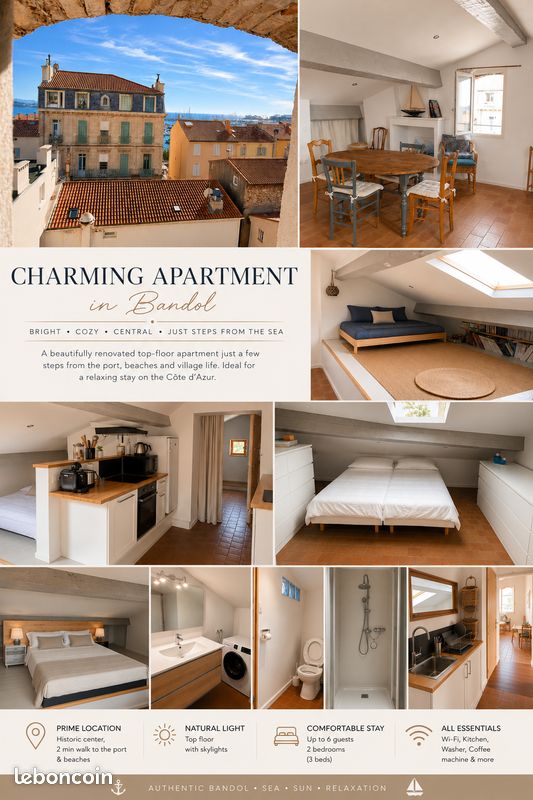 Appartement 2 pièces 70 m² · à Bandol · 70 m² · 950 €/mois