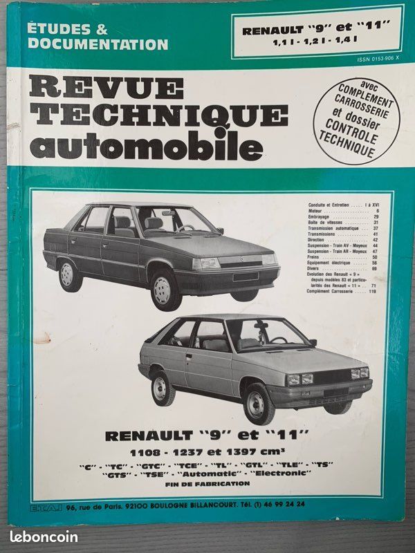 Revue technique de Renault 9/11 (1100/1300 (image 1)