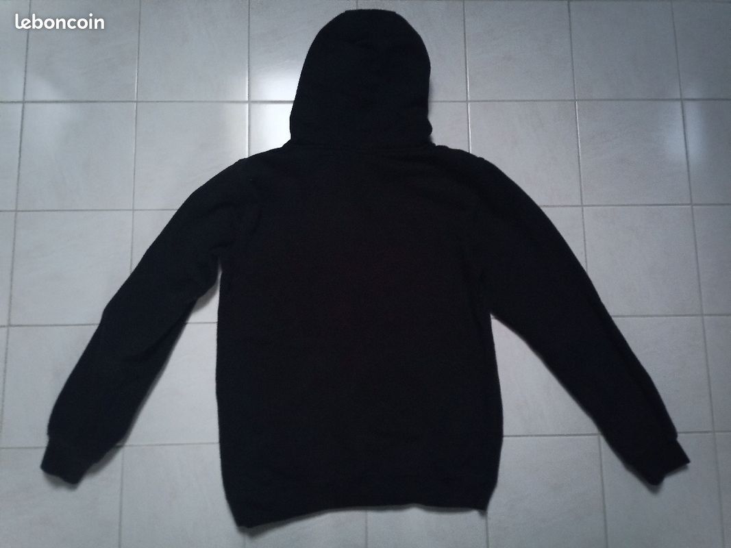 Sweat noir nets taille L (image 4)