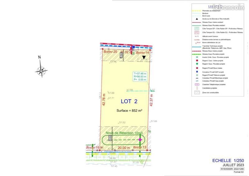 Terrain 852 m² · à Brax · 87 374 €