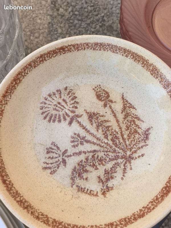Lot assiettes grès (image 2)