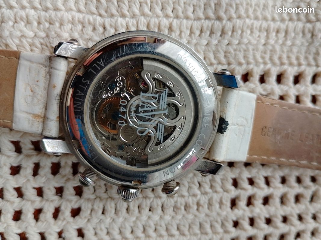 Montre automatique femme Davis Skeleton Montres Bijoux