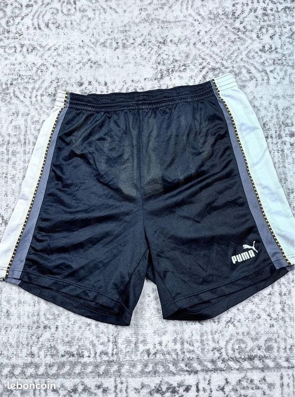 Short de sport Puma - Homme Xl - Noir - Polyester - Très bon état - Vintage (image 1)