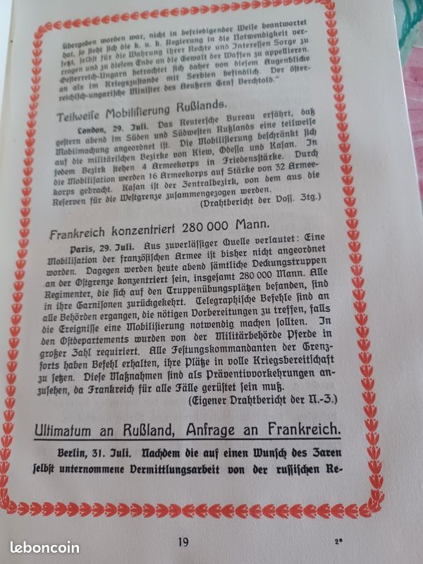 Livre écrit en allemand 1914-15 (image 3)