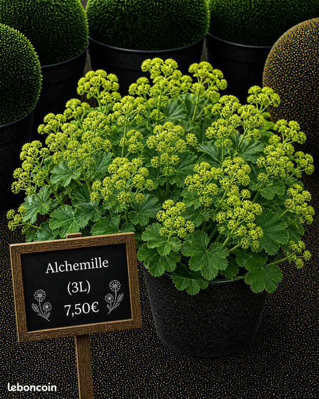 Alchmille  Plante vivace  Floraison jaune vert - Jardin & Plantes