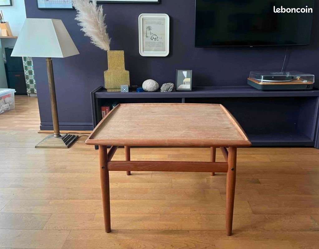 Table basse en Teck par Grete Jalk pour Glostrup Mobelfabrik, Danemard, 1960 (image 2)