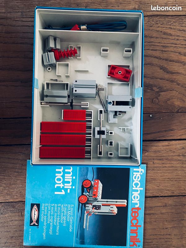 Boîte Fischertechnik Vintage Modèle 400 – Pièces Détachées, Set Incomplet