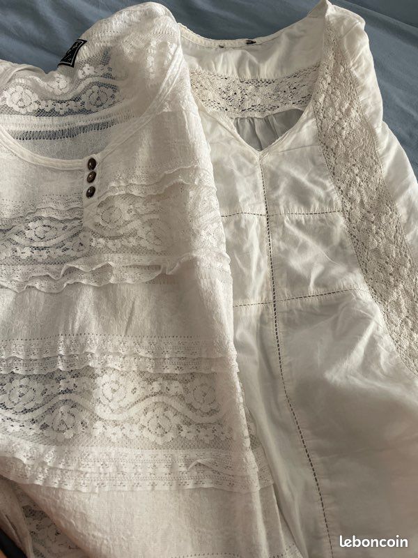 2TEE shirts blanc (image 1)