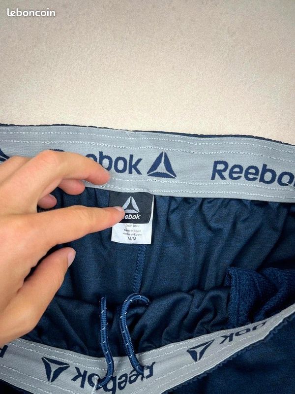 Short de sport Reebok Homme vintage bleu blanc M M M SS3102 #SS3102 (image 3)