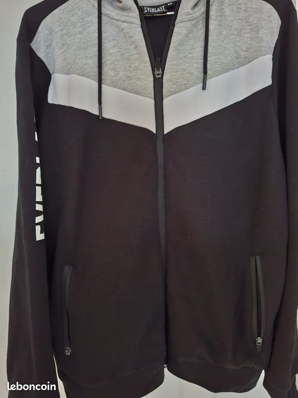 Sweat à capuche Homme gris Everlast Taylor, taille M - Vêtements