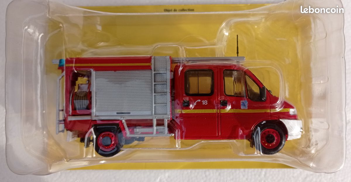 Modèle Réduit NOREV 1:43 Citroën Jumper Pompiers VSAV SDIS ISERE 2013 - Boîte Métal