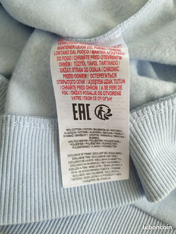Sweat shirt femme bleu XL neuf (image 7)