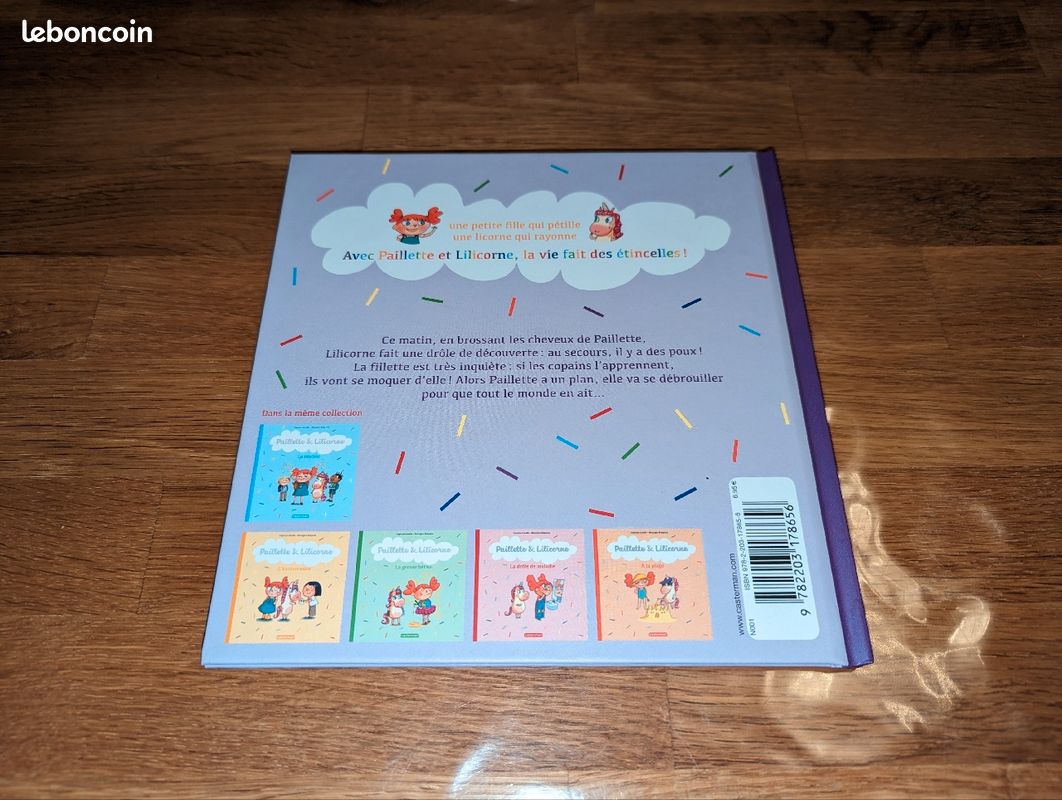 Livre Paillette et Licorne L'invasion des poux NEUF (image 4)