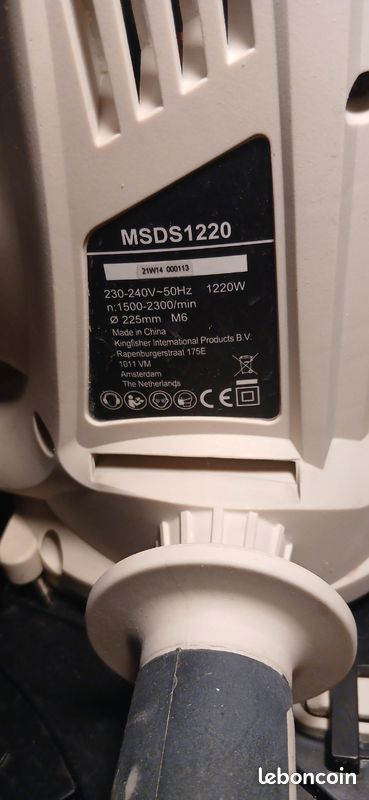 Ponceuse à plâtre Mac Allister MSDS1220 1220W Ø225 mm + accessoires (image 5)