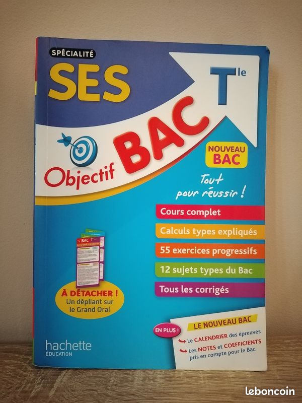 Livre "Objectif BAC spécialité SES" Tle (image 1)