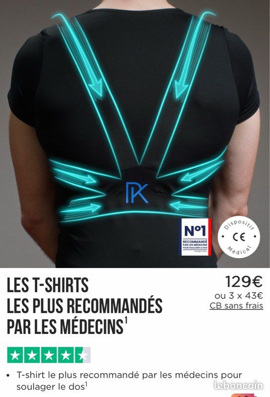 Perko Tee Shirt Pour Le Dos Posture Percko Tee Shirt Percko Avis