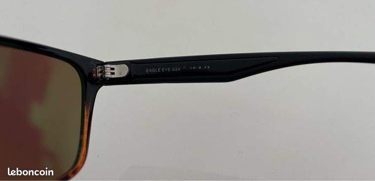 Lunettes De Soleil Polarisées Leech Eagle Eye G2X - Noir, Verre En Verre, 100% UV400, Neuf