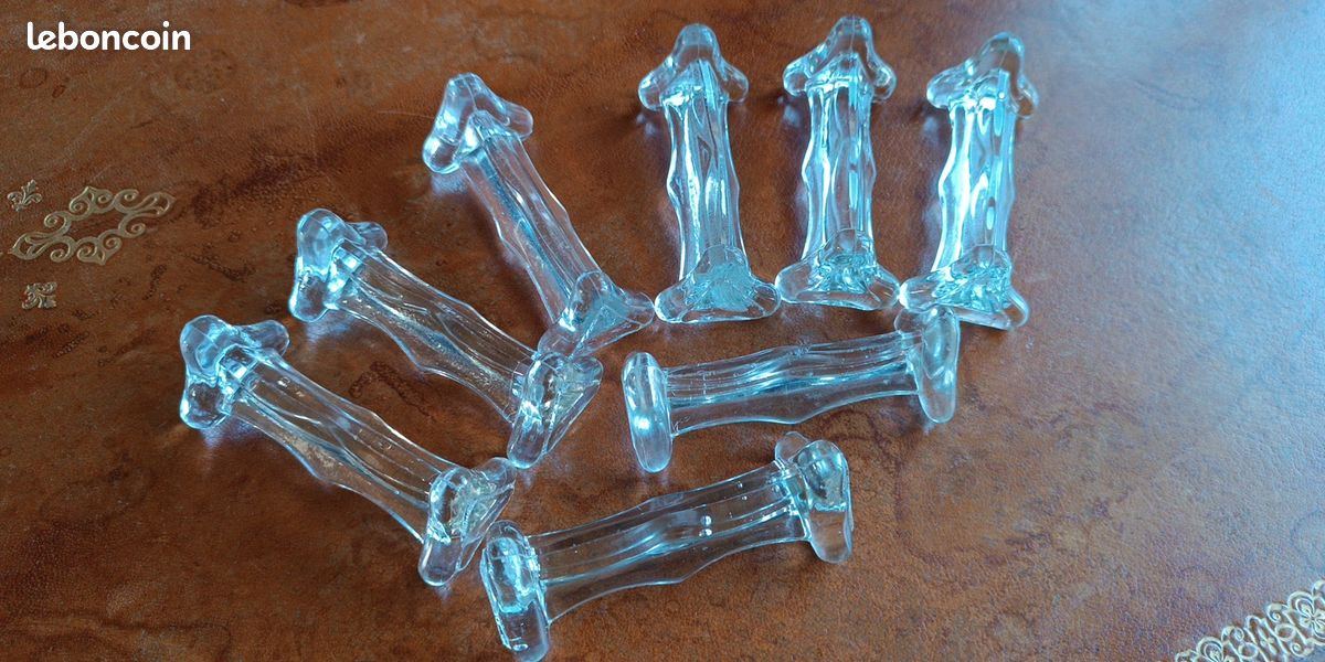 8 porte-couteaux en verre (image 1)