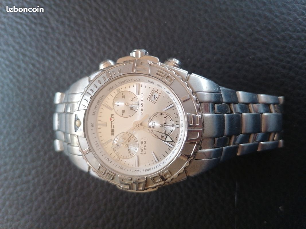 Montre Chronographe Sector 650 - Swiss Made - Verre Saphir (image 1)