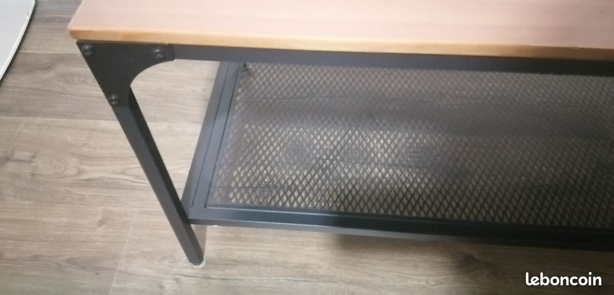 Banc tv style industriel (image 3)