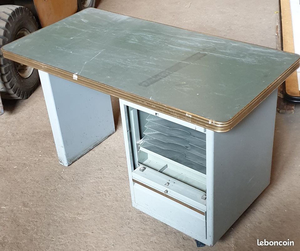 Petit bureau vintage metal (image 7)