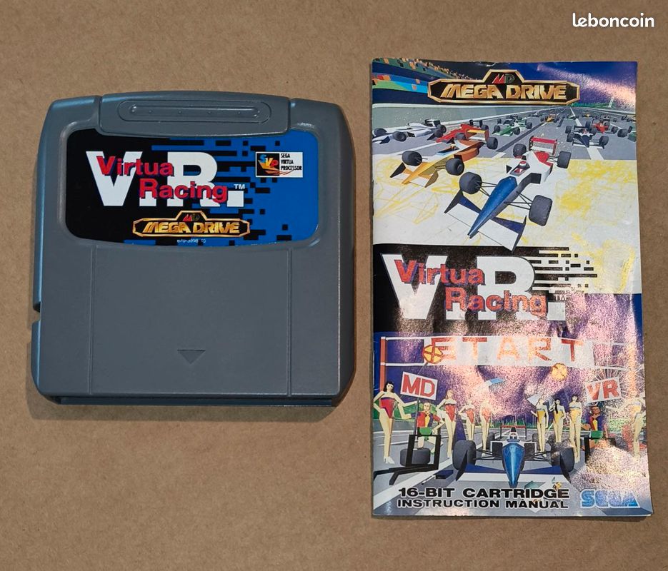 Jeu Mega Drive Virtua Racing Complet, 32X, Course SEGA 1992