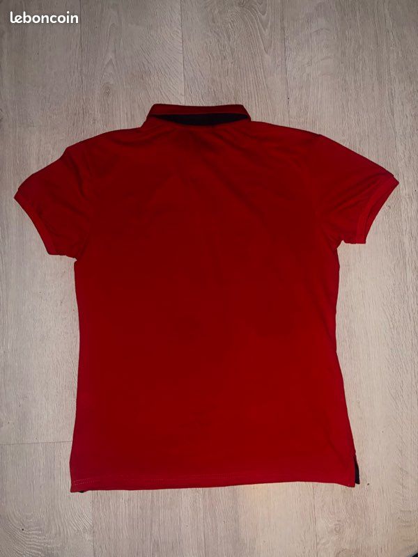 Polo rouge taille L (image 3)