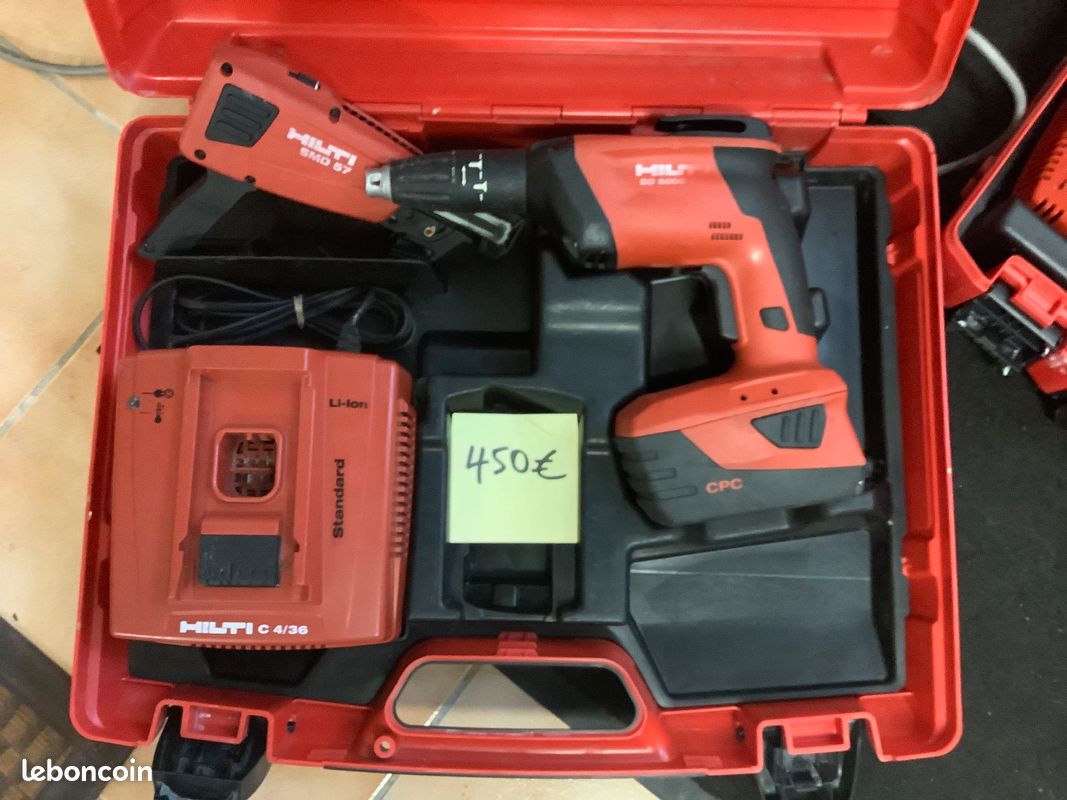 Visseuse Et Perceuse Pour Plaques De Plâtre 20V Avec Batteries Et Moteur Sans Balais Tekmaquinas 98773714