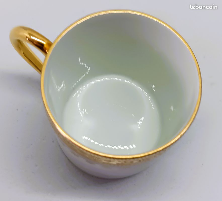 Ancienne tasse à café en porcelaine "Limoges France M.Mandavy" (image 5)