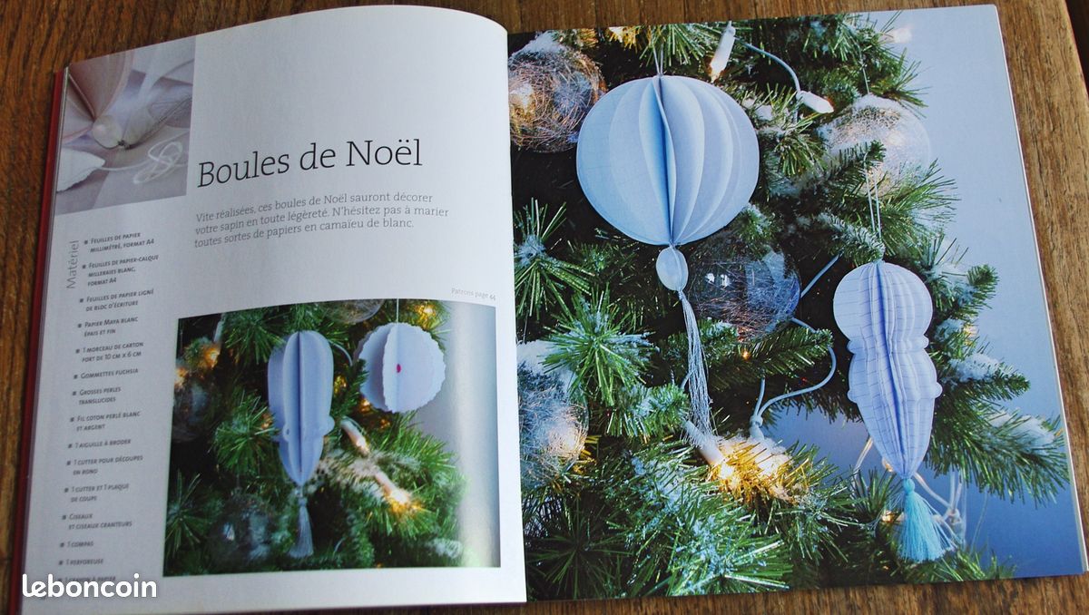 Noël raffiné tout en papier de Charlotte Vannier format broché - livre techniques artistiques (image 2)