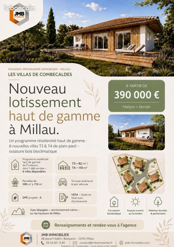 Maison 3 pièces 82 m² · à Millau · 82 m² · 390 000 €