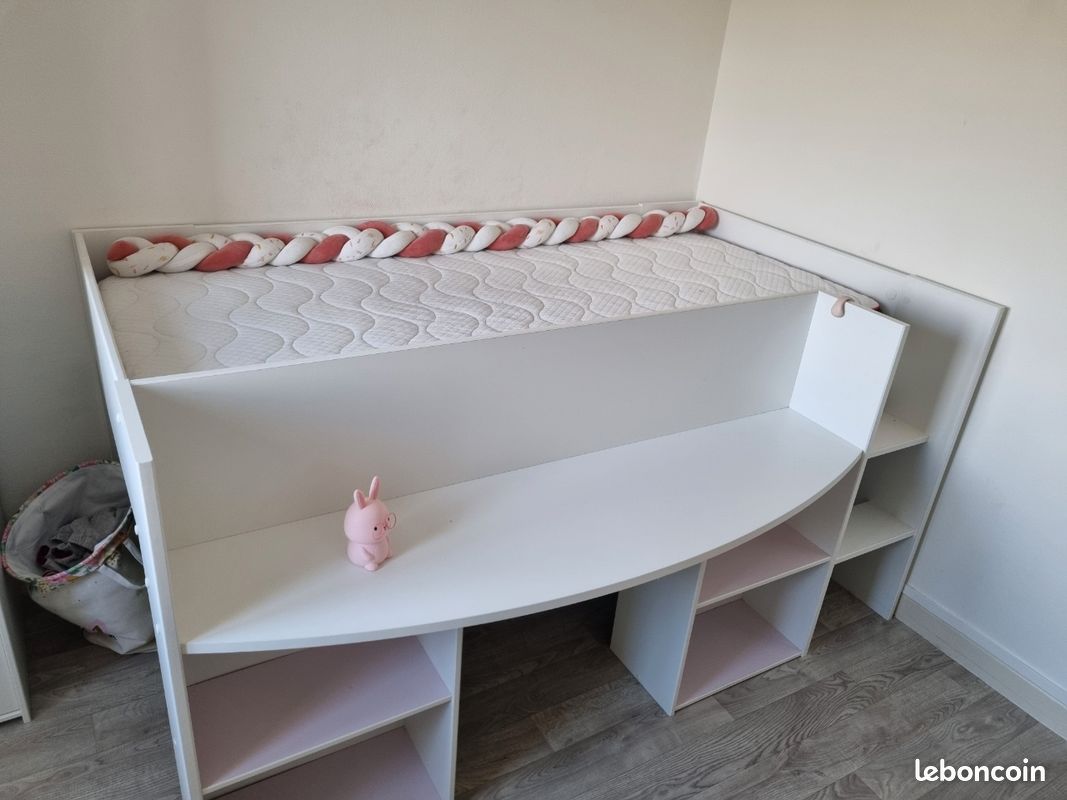 Lit enfant combiné 90x200 avec armoire (image 6)