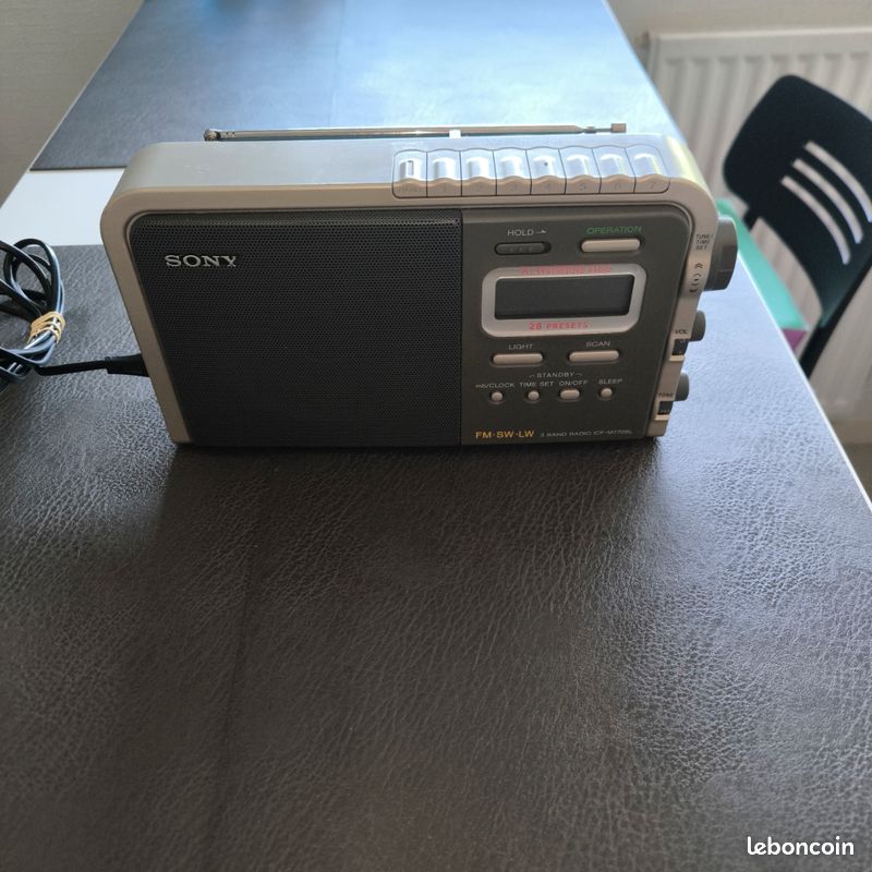 Radio Sony ICF-M770SL – FM / LW / SW, Vintage, Très Bon état