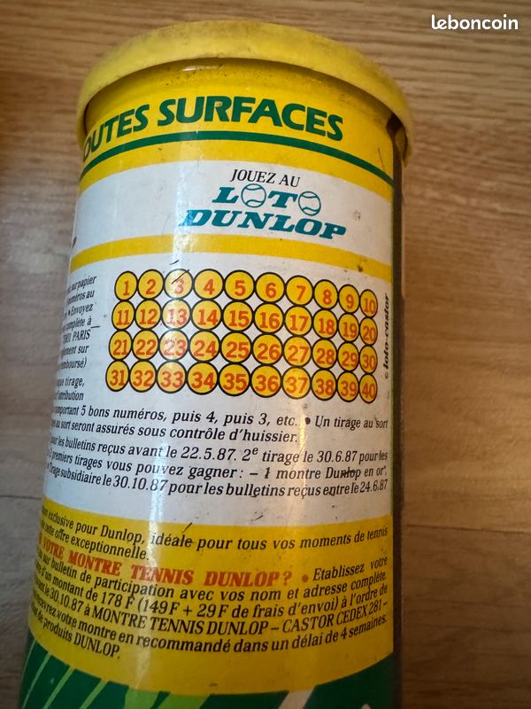 Balle tennis de table training - boîte de 144 - Dunlop
