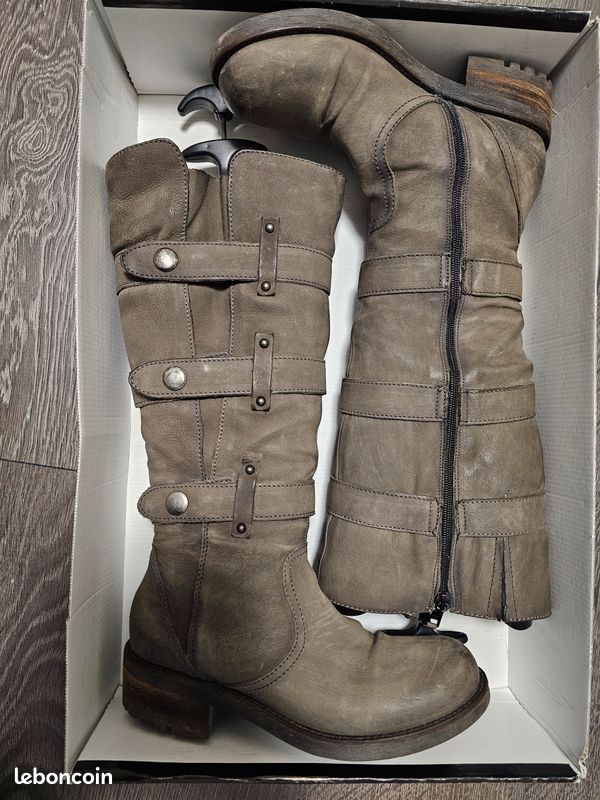 Bottes cuir Mjus avec 3 brides réglables T38 (image 4)