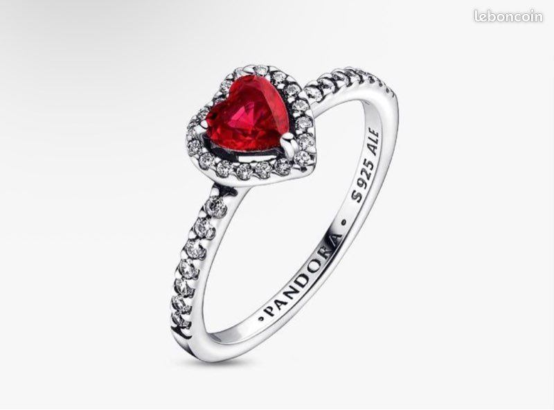 Bague Cœur En Argent Massif 925 – Taille 51/52, 2 Grammes, Occasion, Modèle N°446