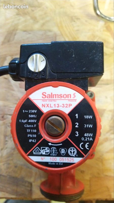 Pompe de chaudiere circulateur Salmson C 1026 NS Euramo Neuve (55